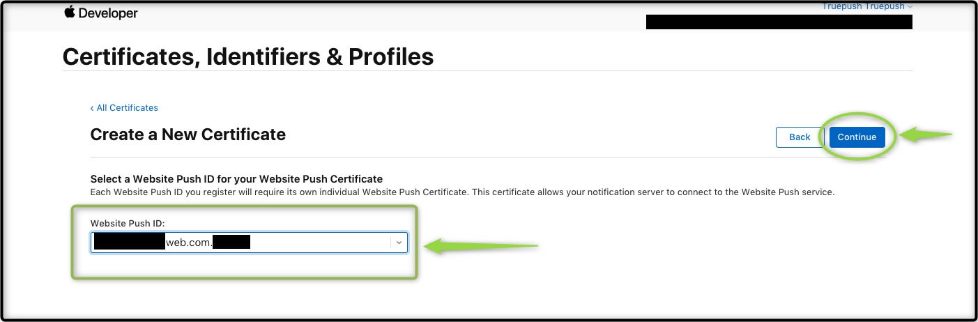 .P12 Certificate for push notifications